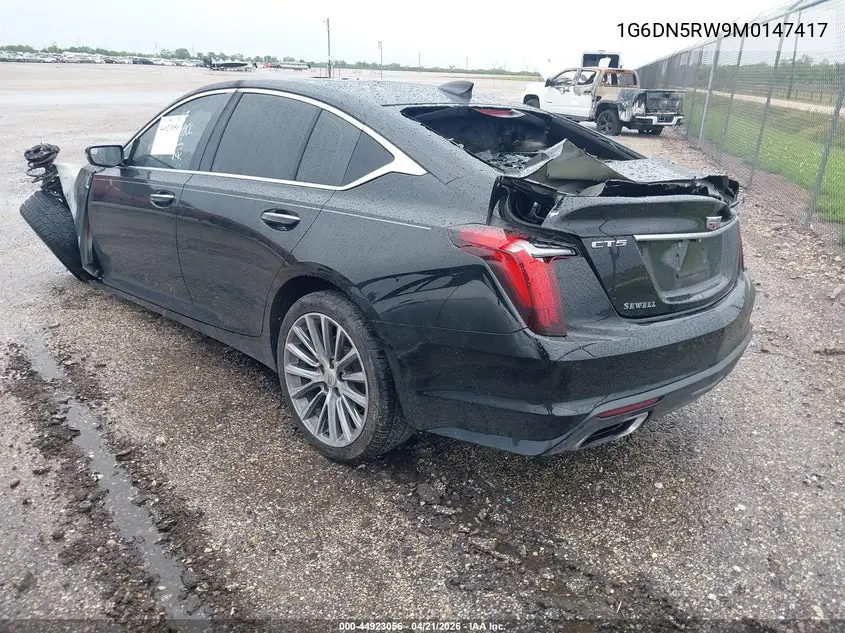 2021 Cadillac Ct5 Premium Luxury VIN: 1G6DN5RW9M0147417 Lot: 44923056