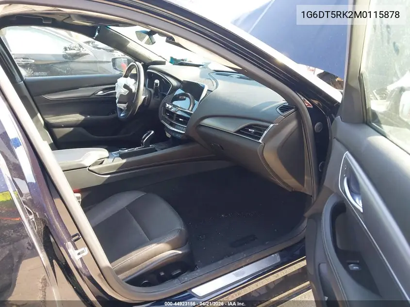 2021 Cadillac Ct5 Premium Luxury VIN: 1G6DT5RK2M0115878 Lot: 44923156