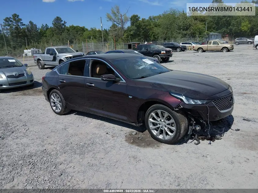2021 Cadillac Ct5 Premium Luxury VIN: 1G6DN5RW8M0143441 Lot: 44929689