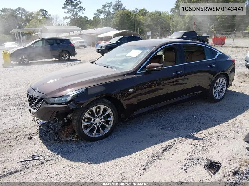 2021 Cadillac Ct5 Premium Luxury VIN: 1G6DN5RW8M0143441 Lot: 44929689