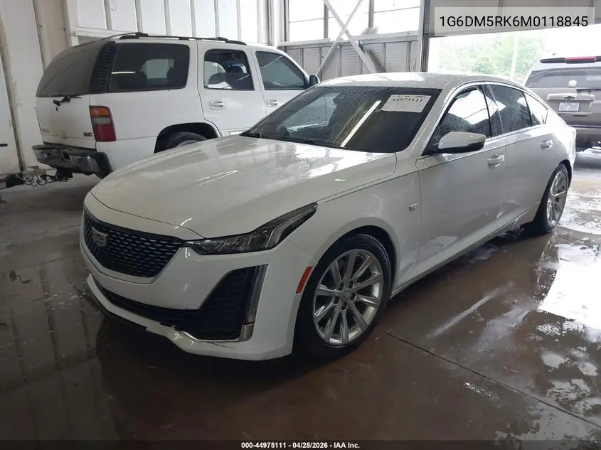 2021 Cadillac Ct5 Luxury VIN: 1G6DM5RK6M0118845 Lot: 44975111