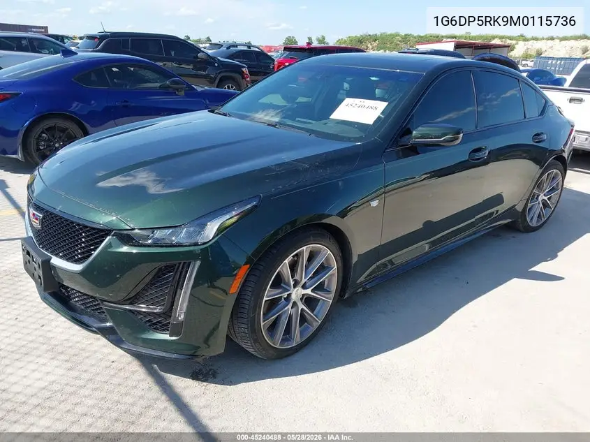 2021 Cadillac Ct5 Sport VIN: 1G6DP5RK9M0115736 Lot: 45240488