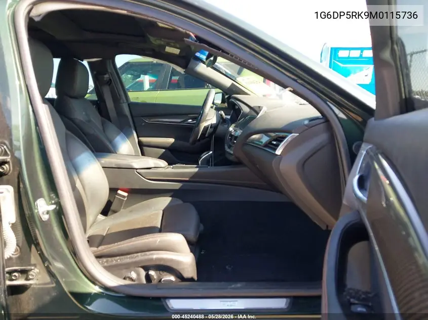 2021 Cadillac Ct5 Sport VIN: 1G6DP5RK9M0115736 Lot: 45240488