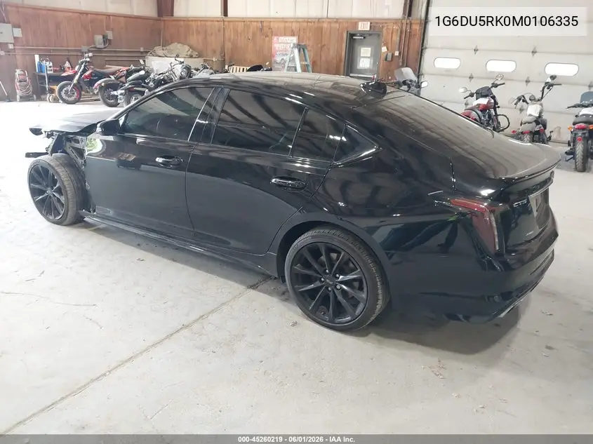 2021 Cadillac Ct5 Sport VIN: 1G6DU5RK0M0106335 Lot: 45260219