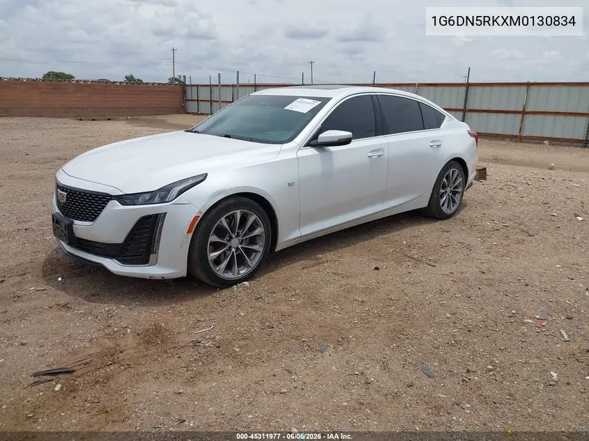 2021 Cadillac Ct5 Premium Luxury VIN: 1G6DN5RKXM0130834 Lot: 45311977