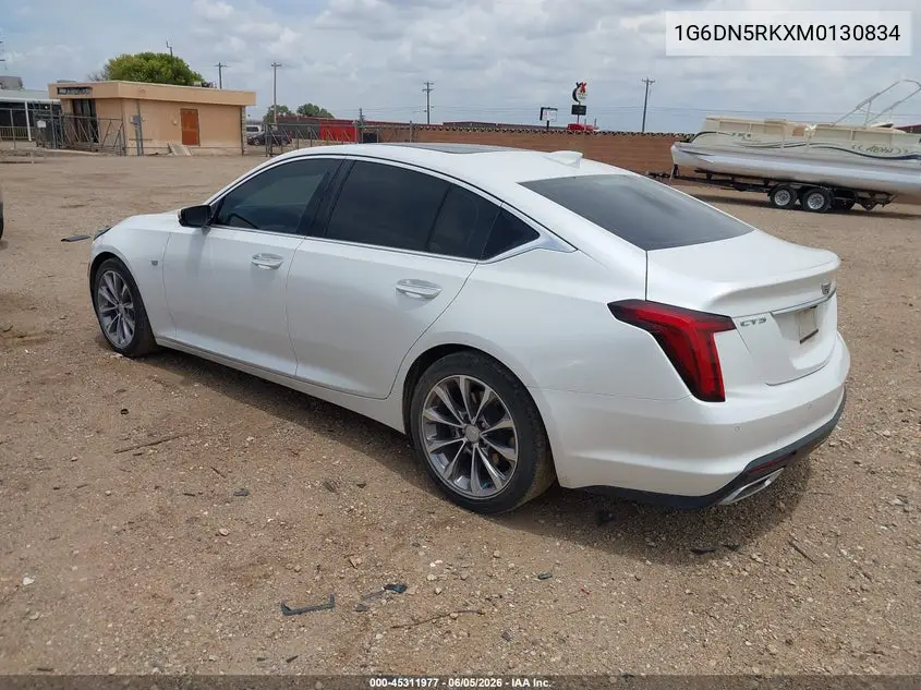 2021 Cadillac Ct5 Premium Luxury VIN: 1G6DN5RKXM0130834 Lot: 45311977