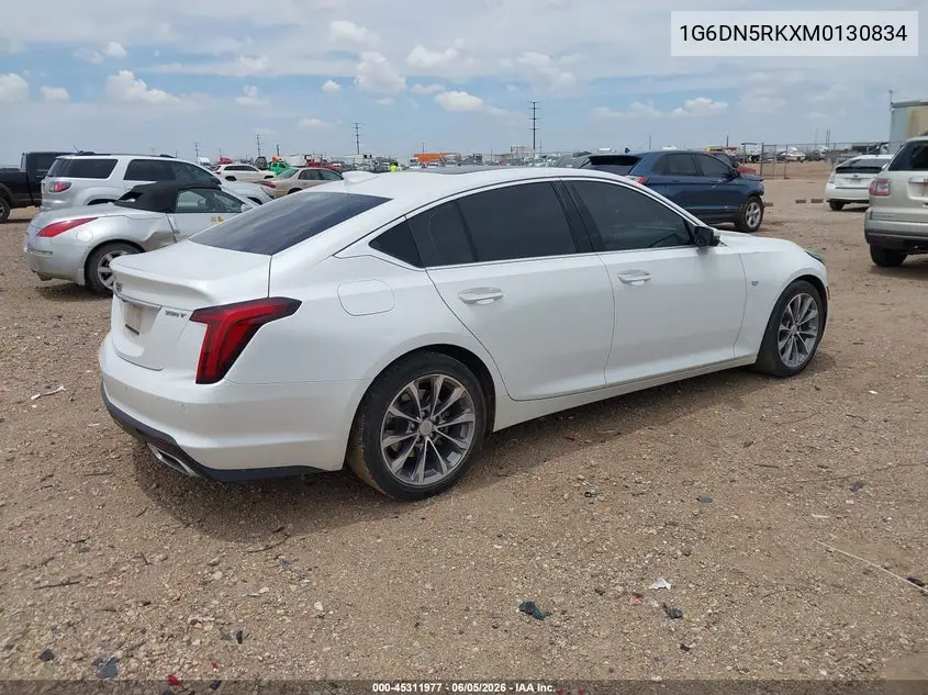 2021 Cadillac Ct5 Premium Luxury VIN: 1G6DN5RKXM0130834 Lot: 45311977