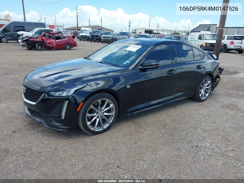 2021 Cadillac Ct5 Sport VIN: 1G6DP5RK4M0147526 Lot: 45338066