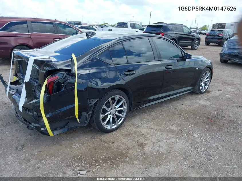 2021 Cadillac Ct5 Sport VIN: 1G6DP5RK4M0147526 Lot: 45338066