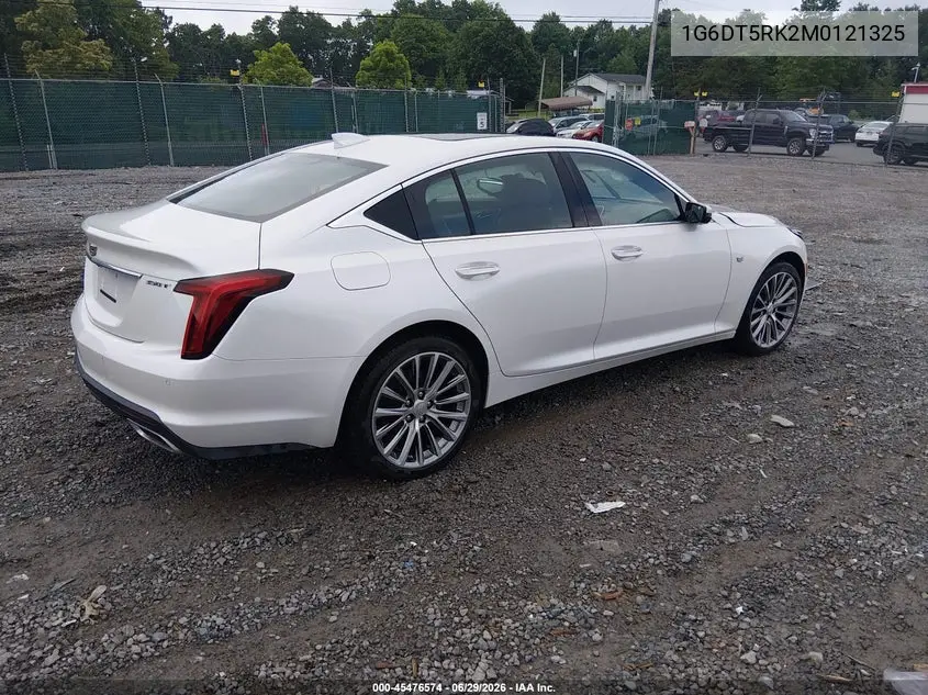 2021 Cadillac Ct5 Premium Luxury VIN: 1G6DT5RK2M0121325 Lot: 45476574