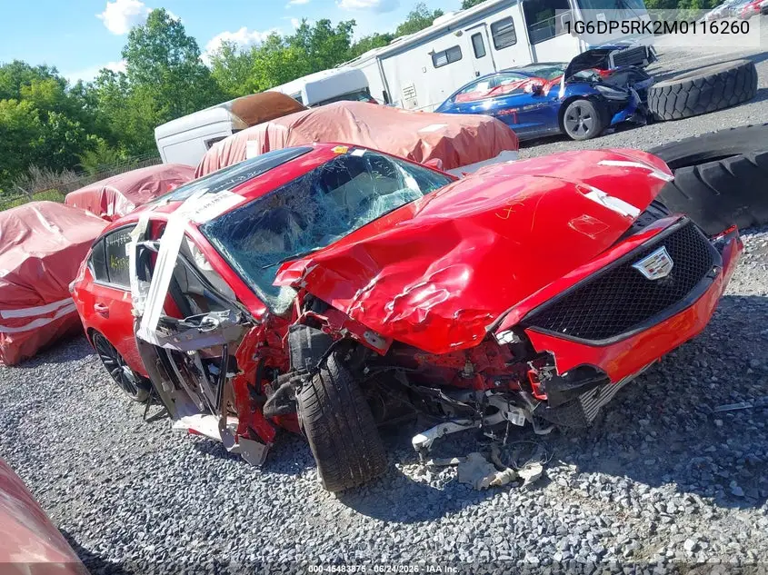 1G6DP5RK2M0116260 2021 Cadillac Ct5 Sport