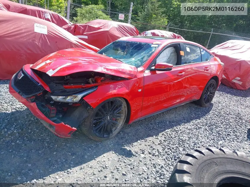 1G6DP5RK2M0116260 2021 Cadillac Ct5 Sport