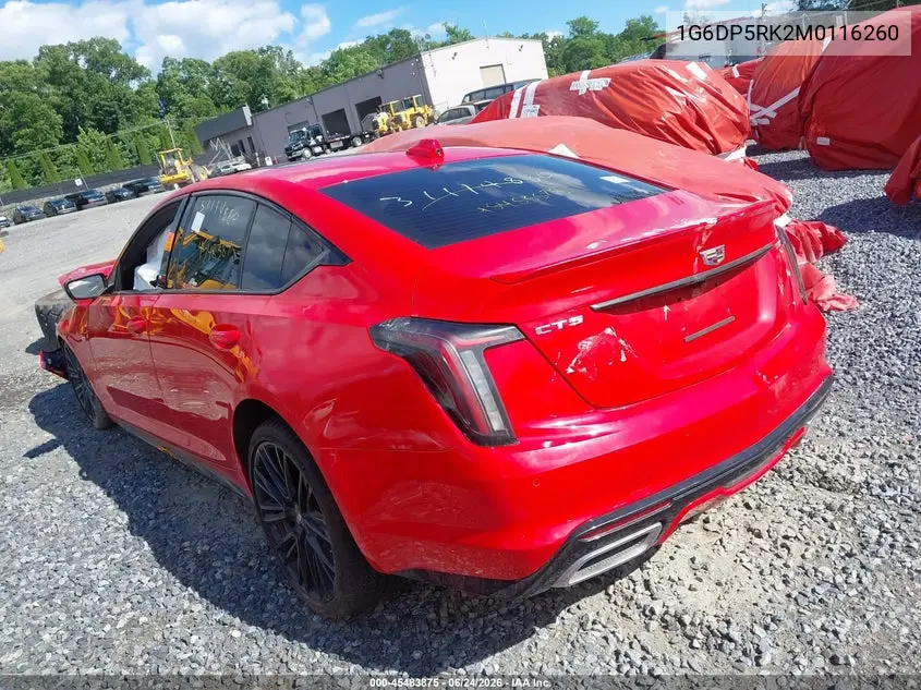 1G6DP5RK2M0116260 2021 Cadillac Ct5 Sport