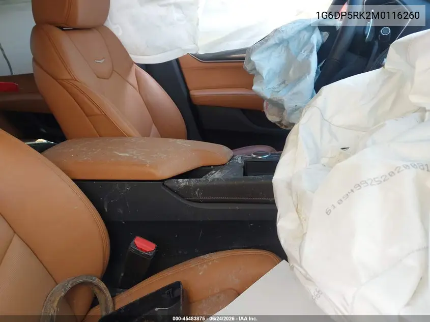 1G6DP5RK2M0116260 2021 Cadillac Ct5 Sport