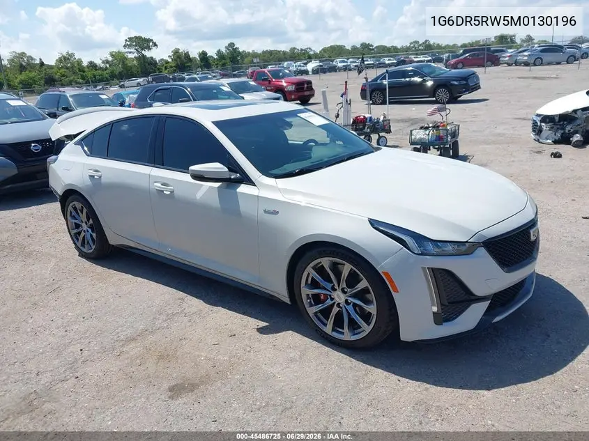 2021 Cadillac Ct5 V-Series VIN: 1G6DR5RW5M0130196 Lot: 45486725