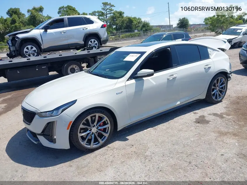 2021 Cadillac Ct5 V-Series VIN: 1G6DR5RW5M0130196 Lot: 45486725