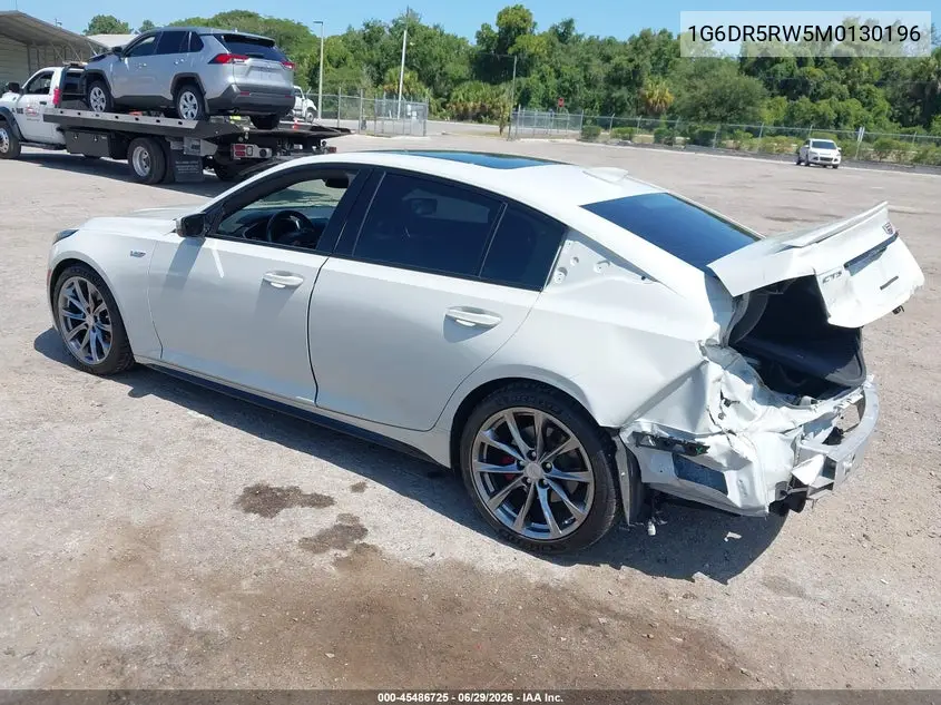 2021 Cadillac Ct5 V-Series VIN: 1G6DR5RW5M0130196 Lot: 45486725