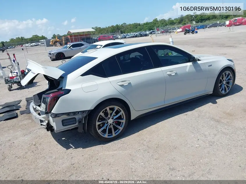 2021 Cadillac Ct5 V-Series VIN: 1G6DR5RW5M0130196 Lot: 45486725