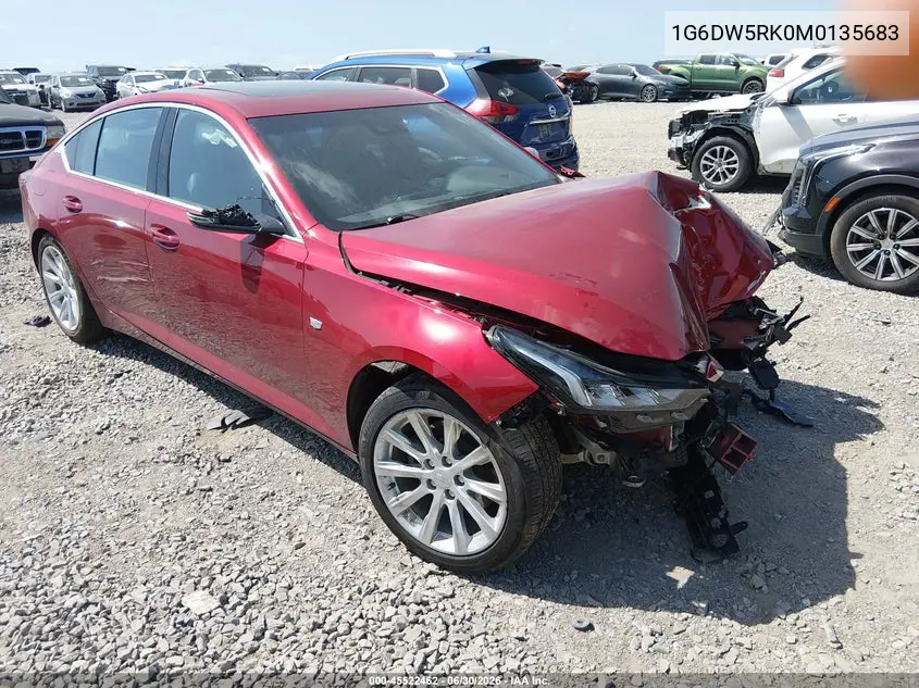 2021 Cadillac Ct5 Luxury VIN: 1G6DW5RK0M0135683 Lot: 45522462