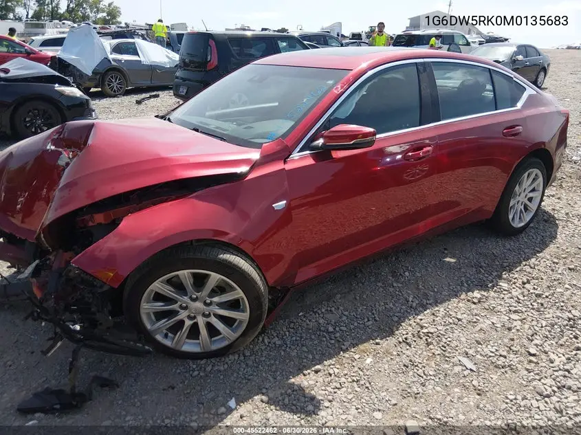 2021 Cadillac Ct5 Luxury VIN: 1G6DW5RK0M0135683 Lot: 45522462