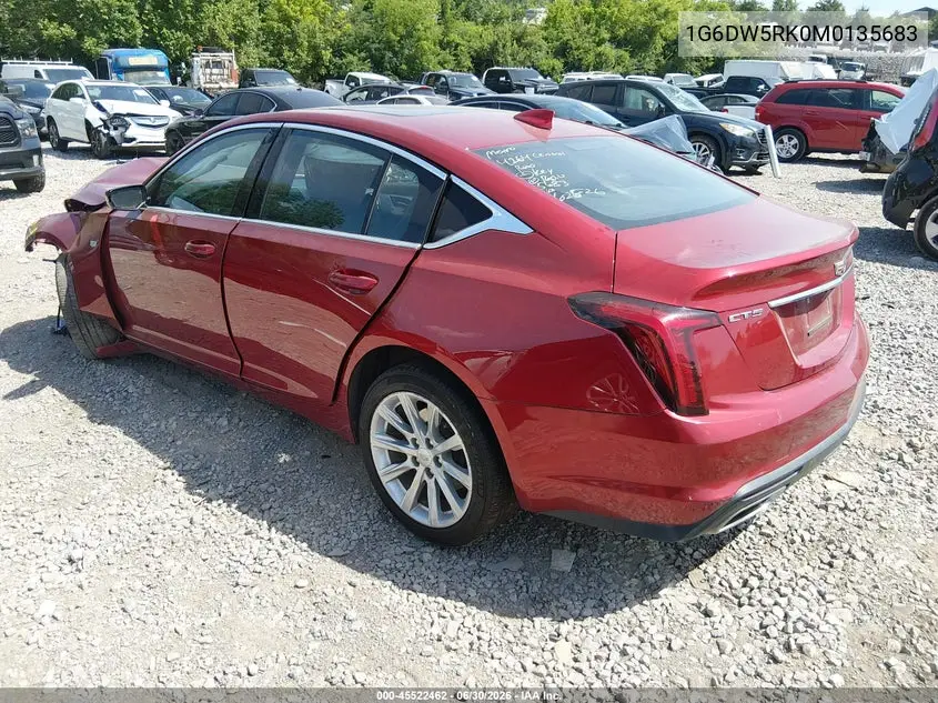 2021 Cadillac Ct5 Luxury VIN: 1G6DW5RK0M0135683 Lot: 45522462