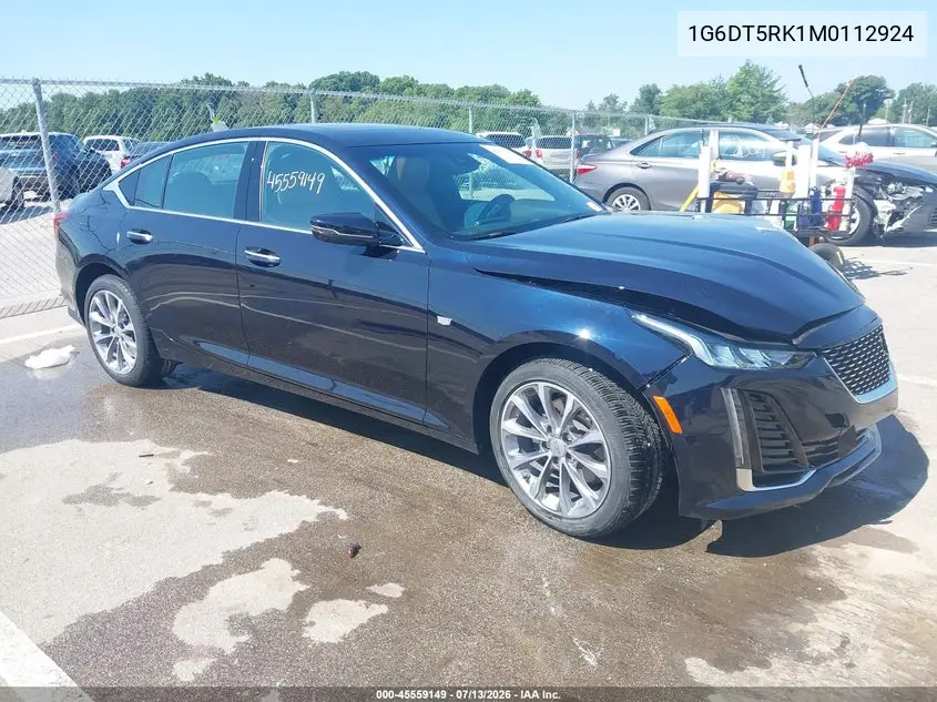 2021 Cadillac Ct5 Premium Luxury VIN: 1G6DT5RK1M0112924 Lot: 45559149