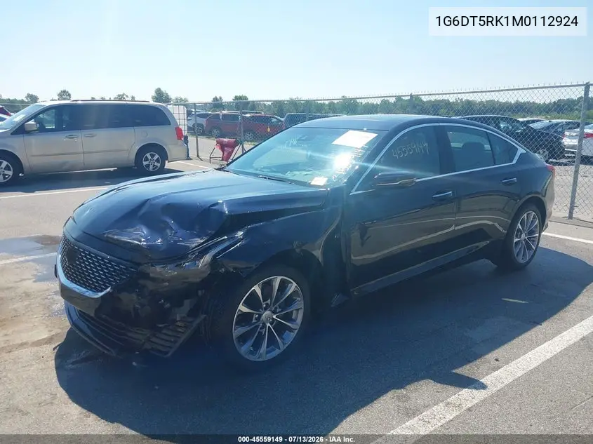 2021 Cadillac Ct5 Premium Luxury VIN: 1G6DT5RK1M0112924 Lot: 45559149