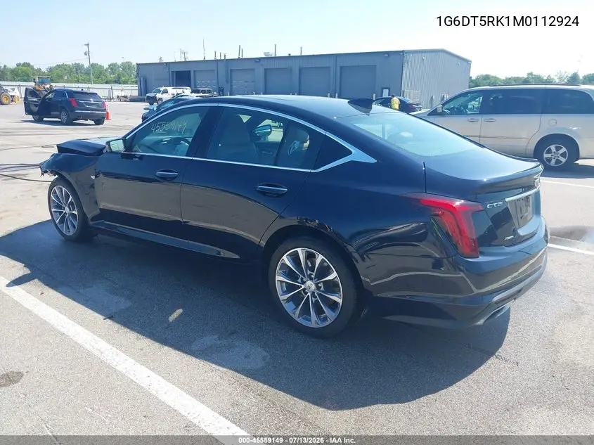 2021 Cadillac Ct5 Premium Luxury VIN: 1G6DT5RK1M0112924 Lot: 45559149