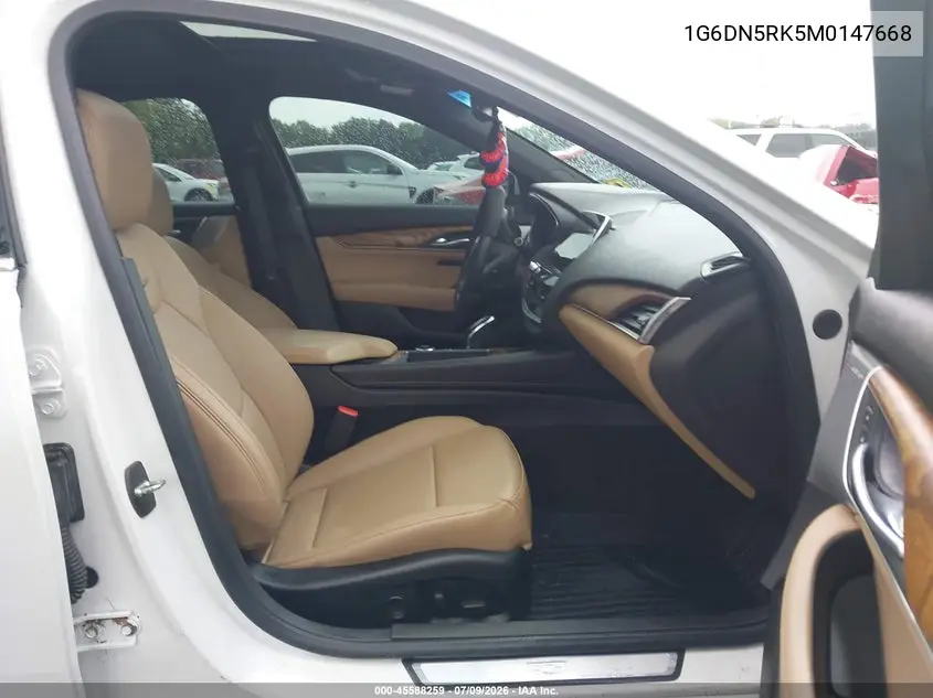 2021 Cadillac Ct5 Premium Luxury VIN: 1G6DN5RK5M0147668 Lot: 45588259
