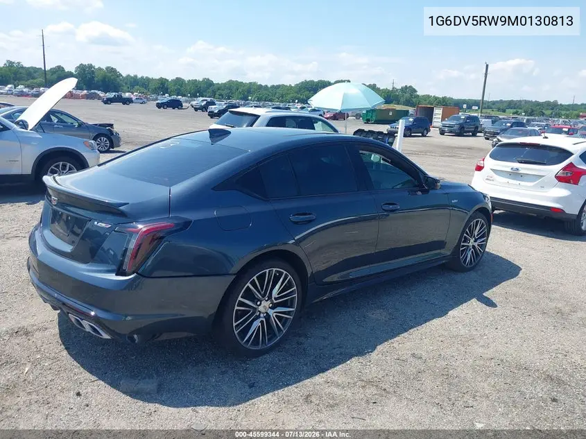 2021 Cadillac Ct5 V-Series VIN: 1G6DV5RW9M0130813 Lot: 45599344