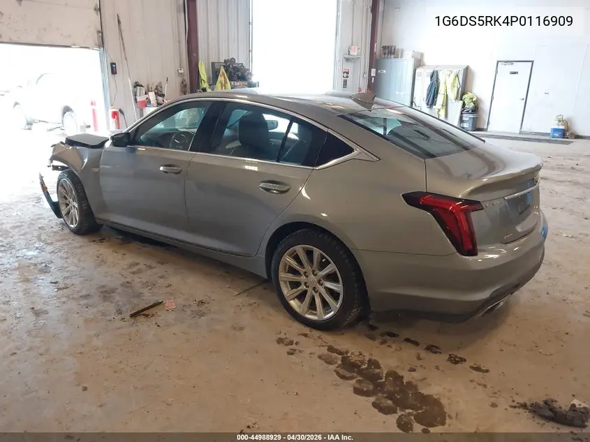 2023 Cadillac Ct5 Luxury VIN: 1G6DS5RK4P0116909 Lot: 44988929