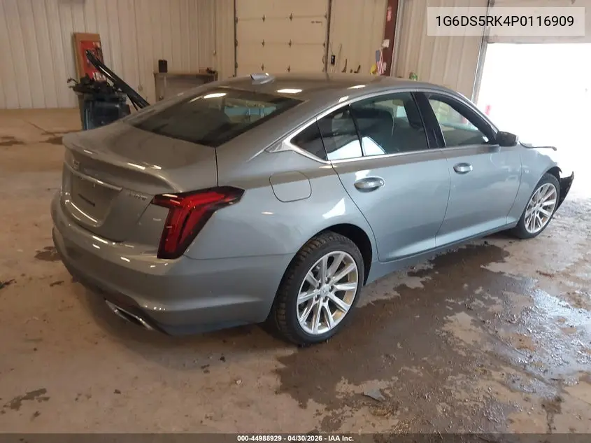 2023 Cadillac Ct5 Luxury VIN: 1G6DS5RK4P0116909 Lot: 44988929