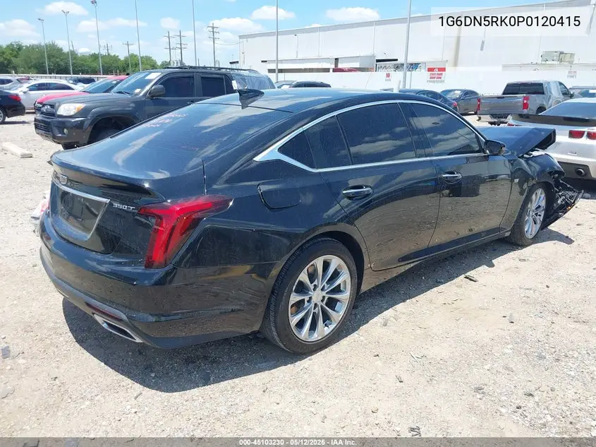 2023 Cadillac Ct5 Premium Luxury VIN: 1G6DN5RK0P0120415 Lot: 45103230