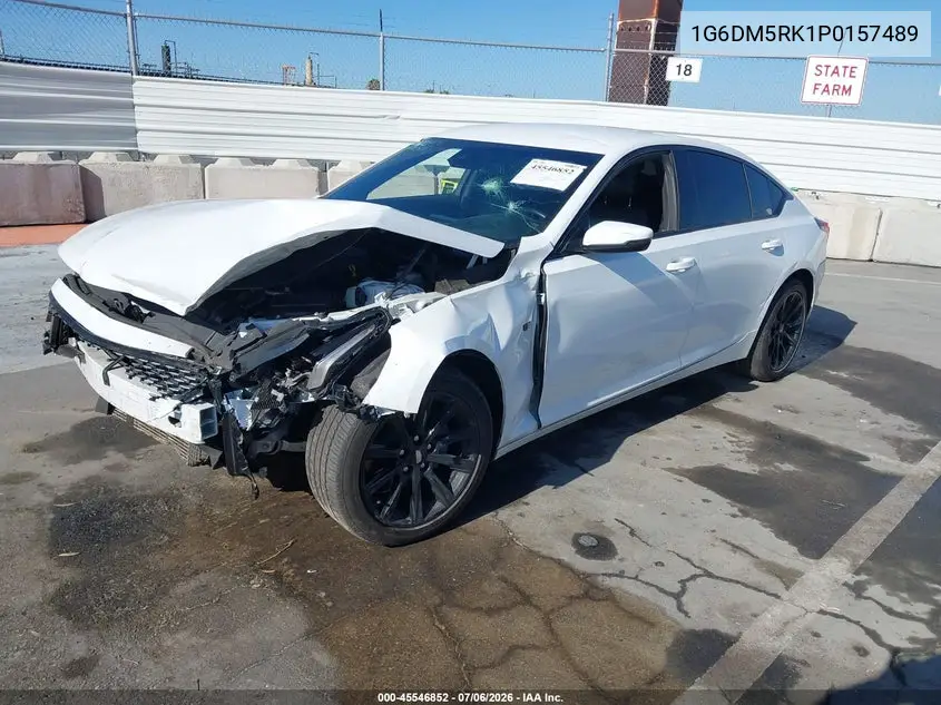 2023 Cadillac Ct5 Luxury VIN: 1G6DM5RK1P0157489 Lot: 45546852