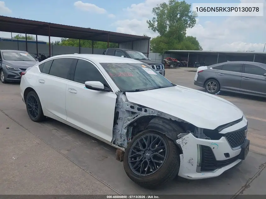 2023 Cadillac Ct5 Premium Luxury VIN: 1G6DN5RK3P0130078 Lot: 45580800