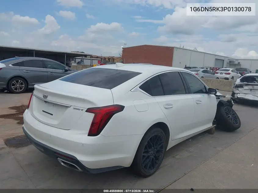 2023 Cadillac Ct5 Premium Luxury VIN: 1G6DN5RK3P0130078 Lot: 45580800