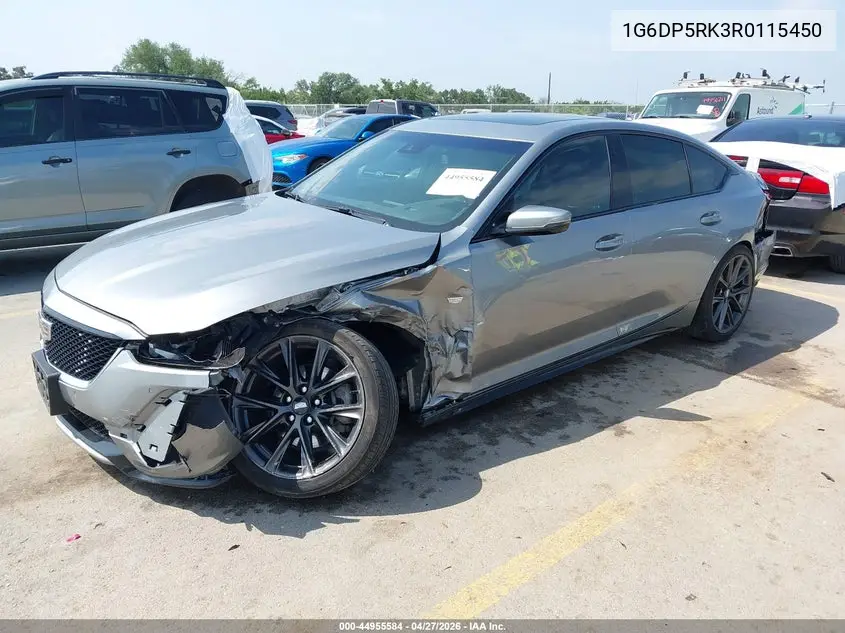2024 Cadillac Ct5 Sport VIN: 1G6DP5RK3R0115450 Lot: 44955584