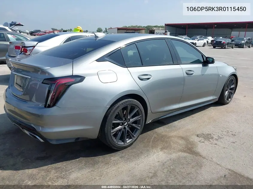 2024 Cadillac Ct5 Sport VIN: 1G6DP5RK3R0115450 Lot: 44955584