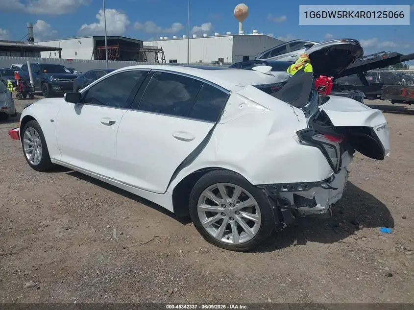 2024 Cadillac Ct5 Luxury VIN: 1G6DW5RK4R0125066 Lot: 45342337