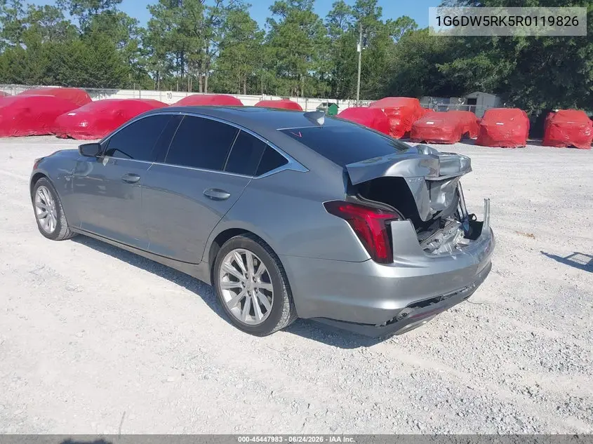 2024 Cadillac Ct5 Luxury VIN: 1G6DW5RK5R0119826 Lot: 45447983