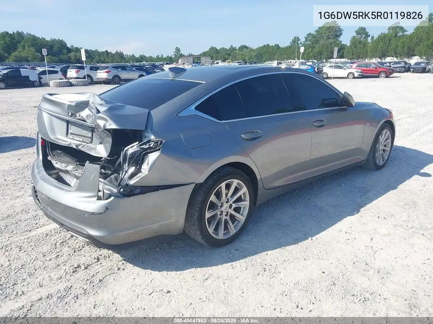 2024 Cadillac Ct5 Luxury VIN: 1G6DW5RK5R0119826 Lot: 45447983