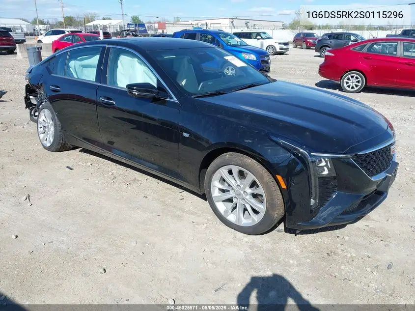 2025 Cadillac Ct5 Premium Luxury Rwd VIN: 1G6DS5RK2S0115296 Lot: 45025571