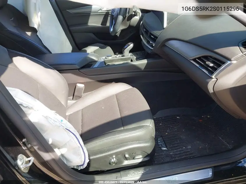 2025 Cadillac Ct5 Premium Luxury Rwd VIN: 1G6DS5RK2S0115296 Lot: 45025571
