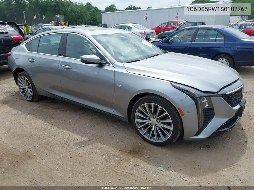 2025 Cadillac Ct5 Premium Luxury Rwd VIN: 1G6DS5RW1S0102767 Lot: 45335186