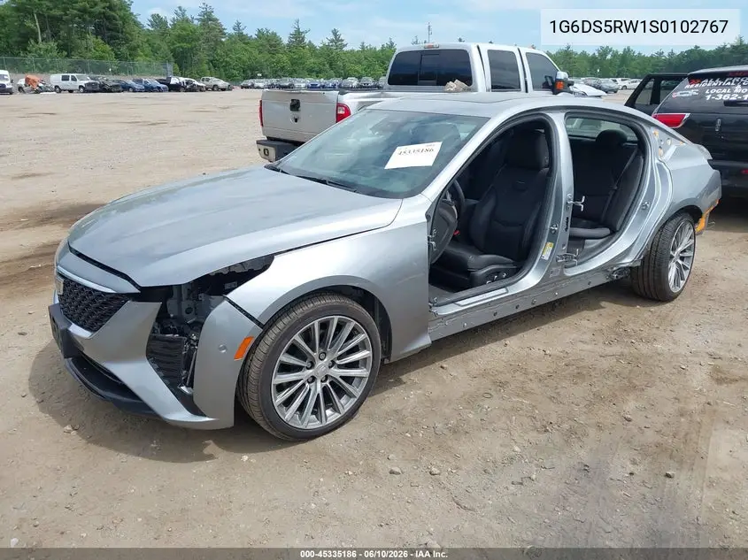 2025 Cadillac Ct5 Premium Luxury Rwd VIN: 1G6DS5RW1S0102767 Lot: 45335186