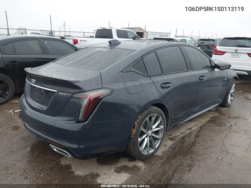 2025 Cadillac Ct5 Sport Rwd VIN: 1G6DP5RK1S0113119 Lot: 45419622