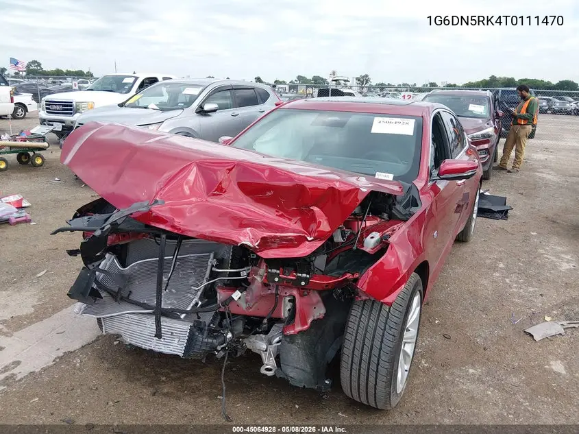 2026 Cadillac Ct5 Premium Luxury Rwd VIN: 1G6DN5RK4T0111470 Lot: 45064928