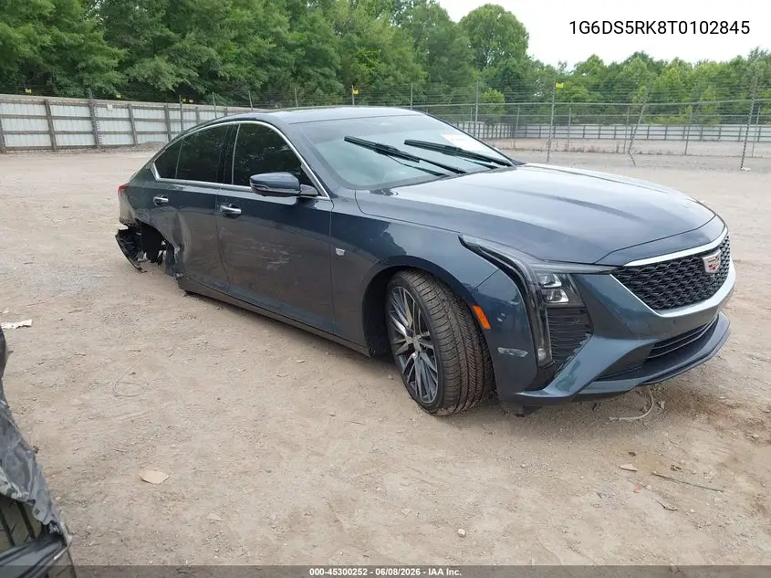 2026 Cadillac Ct5 Premium Luxury Rwd VIN: 1G6DS5RK8T0102845 Lot: 45300252