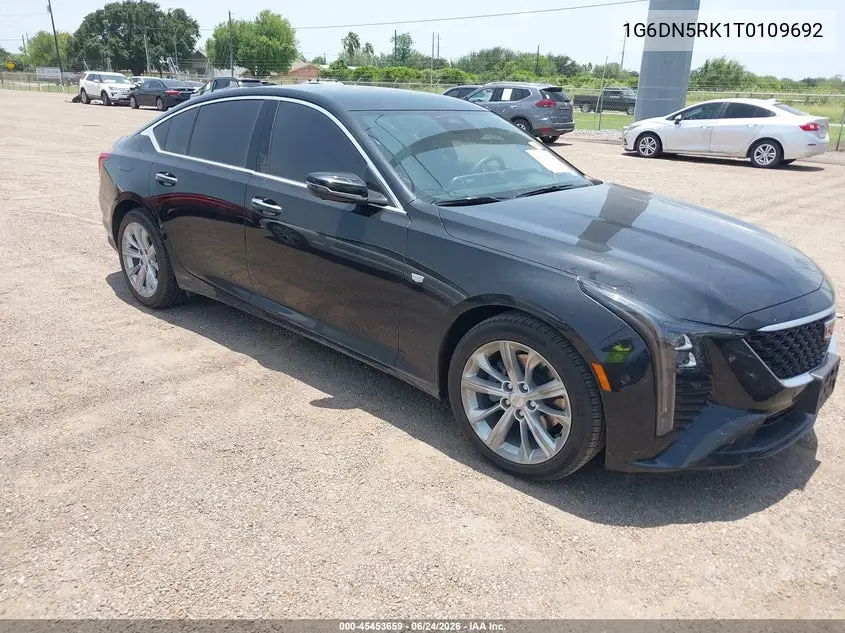 2026 Cadillac Ct5 Premium Luxury Rwd VIN: 1G6DN5RK1T0109692 Lot: 45453659