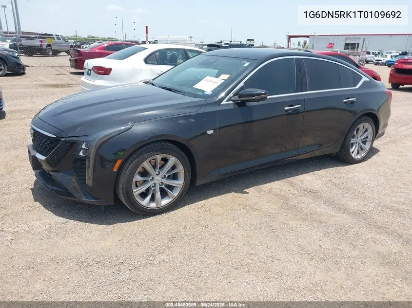 2026 Cadillac Ct5 Premium Luxury Rwd VIN: 1G6DN5RK1T0109692 Lot: 45453659